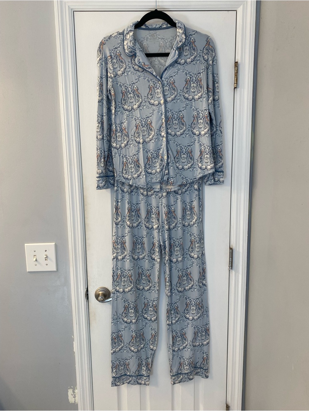 Spartina 449 Blue Long Sleeve Pajama Set XS